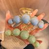 Celebridad de Internet Estilo Francés Cuentas Tamaño Grande Pequeño Pinza de Agarre Principios de Primavera Moño Bajo Cabello Trasero Estilo Coreano Elegante Pinza de Tiburón