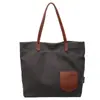 Bolsa de Lona, Estilo Coreano, Estilo Perezoso, Gran Capacidad, Bolso de Hombro para el Trabajo y los Viajes Diarios, Bolso Tote Versátil con Bloques de Color para Estudiantes