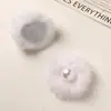 Design de Sentido de Nicho de Fada Pelúcia Imitação de Pelo de Visão Pérola Artificial Brincos Artesanais DIY Corsage Acessórios para Vestuário