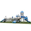 Tobogán Combinado Grande para Exteriores Infantil Tobogán de Acero Inoxidable Parque Comunitario Jardín de Infancia Tema Espacial Equipo de Diversión