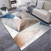 Alfombra nórdica a rayas geométrica moderna minimalista sala de estar mesa de centro americana dormitorio alfombra de noche verde lujo lavada felpudo