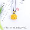 Acessórios DIY de ouro vietnamita de longa data cor esmaltada pingente de leão da sorte dança do leão colar corrente de suéter mulheres