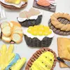 Tamaño Grande - Canasta de Pan Pintada Tostada Accesorios de Resina Pegamento Crema Imán para Refrigerador DIY Caja de Almacenamiento Llavero Venta al por Mayor