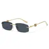 2026 Nuevo Modelo B Marca Estilo Europeo y Americano Marco Delgado Cuadrado Gafas de Sol para Mujer, Tendencia de Gafas de Sol Metálicas de Moda