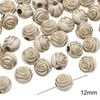 Cuentas planas de acrílico francés retro dorado, hechas a mano, joyería DIY, pulsera, collar, colgante, cadena para teléfono móvil, accesorios