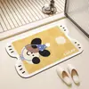 Alfombrilla de Piso para Baño, Felpudo para Puerta de Inodoro, Alfombrilla para Lavabo, Súper Absorbente, Secado Rápido, Antideslizante, Anticaídas, Alfombra para el Hogar