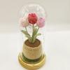Acabamento trançado em lã vaso de flores rosa girassol tulipa vaso sala pública decoração de mesa presentear flor artificial
