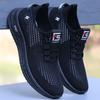 Zapatos de Malla para Hombre Sandalias de Verano Huecos Transpirables Resistentes al Olor Tenis de Malla Slip-on Suela Suave Zapatos Casuales