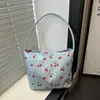Lindo Bolso de Hombro Casual de Niña Mariposa de Gran Capacidad Simple para Traslados Moda Bolso Cruzado Coreano Simple Bolso Tote