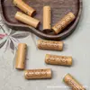 Madeira de Pessegueiro Antiga Quatro Vias Riqueza, Paz e Alegria Conjunto de Duas Peças DIY Acessórios para Joias de Contas Budistas Pulseira Pingente Artigo