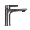 Gris plomo lavabo plano monomando para agua fría y caliente grifo para inodoro baño lavabo lavabo hogar grifo mezclador