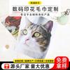 Toalhas de Presente Impressas para Atacado Transfronteiriço, Toalhas de Fleece Coral, Toalhas Personalizadas com Transferência de Calor com Fotos de Gatos Pet em Alta Definição