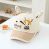 Chapéus de Primavera para Bebês de Creche, Bonés de Beisebol Infantis de Coelho Fofo, Chapéus de Sol de Verão 2026, Comércio Exterior