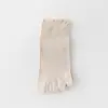 Calcetines de algodón, calcetines cortos deportivos, calcetines antibacterianos para mujer, calcetines de cinco dedos, malla transpirable, color liso, calcetines tipo tobillero resistentes al olor