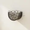 Cesta de Almacenamiento para Cebolleta, Jengibre y Ajo Montada en la Pared Sin Taladrar Estante de Cocina para Pared Cesta Pequeña Colgante para Jengibre y Ajo Artefacto