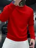 Sudadera de cuello redondo de peso pesado de marca de moda 2025, manga larga, versátil, polar, elegante, casual, moda de otoño, sudadera de moda para hombre