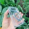 Adecuado para iPhone Duo, funda de teléfono transparente, alta transparencia, previene el amarilleo, protección de pantalla, soporte magnético giratorio de 360 grados, venta al por mayor