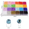 Caja de Set de 24 Compartimentos para Cuentas Xiaomi Transfronteriza Kit de Materiales para Accesorios de Pulsera de Cuentas Hecha a Mano DIY Pulsera Educativa para Niños Collar