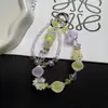 Nueva Cadena para Teléfono Móvil Flor de Cristal Tendencia de Gama Alta Llavero de Cuentas Mate Adorno Colgante para Bolso