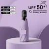 Guarda-sol proteção solar proteção UV guarda-sol guarda-chuva cápsula feminino mini cinco dobras ao ar livre portátil pequeno compacto novo uso duplo