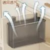 Prateleira para porta de armário de cozinha, caixa organizadora para dentro da porta do armário, porta-filme plástico de parede, cesto de pendurar lateral para geladeira - um gadget útil