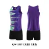 Traje de Treino de Atletismo Masculino Estampa de Fonte Uniforme de Equipe de Competição Teste Colete de Sprint Roupa Esportiva Traje de Corrida de Maratona Feminino