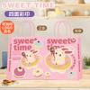Bolsas de Tote para Postres, Bolsas de Empaque para Repostería, Bolsas de Papel Kraft, Bolsas para Llevar Pasteles Tiramisú Panadería Té de Leche Al Por Mayor