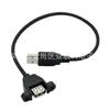 Cable de datos USB macho a hembra con conectores de 0,5 m y extensión de datos de panel de carga USB de 0,5 m