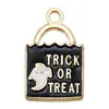 Transfronterizo 125 Goteo de aceite Fantasma de Halloween Calavera Murciélago Muerte Colgante DIY Pulsera Llavero Colgante de Joyería