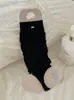 Meias de Cobertura Estilo Ins para Meninas e Mulheres, Aquecedores de Pernas Longos com Pé de Pérola para Outono, Meias Brancas Baggy Estilo Ballet, Meias para Panturrilha