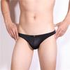 Gelo seda cueca homens atacado sexy transparente verão novo fino de secagem rápida respirável alto elástico plus size triângulo sem costura