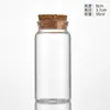 Frasco de vidro transparente de 37mm de diâmetro, rolha de madeira tipo baioneta, tubo transparente, frasco para chá perfumado, doce, sub-frasco, garrafa de desejos para jogar na água