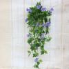 Flor de Simulación Gloria de la Mañana Petunia Colgante de Pared Vid de Flor Artificial Cesta Colgante Boda Decoración del Hogar Flor Preservada de Plástico Venta al por Mayor
