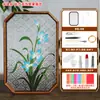Material DIY Pintura Esmaltada Filigrana Hecha a Mano Bandeja de Té de Cristal de Nogal y Loto Posavasos Tradicional Antiguo de Carpas