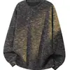 Novas tendências de moda outono e inverno: Camisetas estilosas de manga comprida para homens, com corte relaxed, design único e gola redonda, perfeitas como camada base