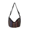 Bolsa Casual Estilo Nacional para Mujer 2025 Nueva de Gran Capacidad para Viaje Cruzada Estilo Étnico Bolsa Dumpling Casual Bandolera