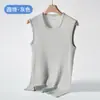 Camiseta Regata Masculina 100% Algodão com Alças Largas, Regata Esportiva de Verão, Camiseta sem Manga para Corrida e Treinamento Físico, Camiseta Básica Masculina de Algodão