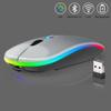 Mouse transfronterizo nuevo de tres modos inalámbrico Bluetooth 2.4G de larga duración silencioso recargable luz de respiración explosiones de Amazon