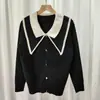 Otoño e Invierno Nuevo Estilo Versátil de Manga Larga Prendas de Punto Básicas Cuello de Muñeca Diseño Francés Aspecto Adelgazante Prendas de Punto Top para Mujer