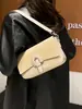 Bolsa Quadrada Pequena Casual 2025 Outono Nova Estilo Coreano Bolsa de Ombro Único Transversal Moda de Nicho Textura Cor Pura Bolsa Feminina