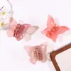 Pinza de Pelo de Mariposa Colorida, Pinza de Garra Brillante de Tamaño Mediano Engrosada para Recogido en la Parte Trasera de la Cabeza, Estilo Chica Linda, Directo del Fabricante