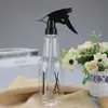 Regadera de 250 ml botella de riego transparente prensa de maquillaje tijeras de barbero regadera pequeña bote de spray para el cabello