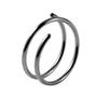 Ebay Transfronterizo Acero Inoxidable Espiral Doble Capa Anillo de Nariz Personalizado Twist Aretes de Varilla Delgada 20g Piercing Adornos para la Nariz