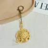 2026 Nuevo Estilo Coreano Sombrero de Ganchillo Hecho a Mano Colgante de Lazo Llavero Tejido Simple Accesorio para Bolso