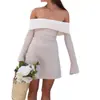 2026 Verano Nuevo Estilo Transfronterizo Europeo y Americano Comercio Exterior Ropa de Mujer Casual Diaria Viaje Color Sólido Ajuste Delgado Vestido Falda Corta