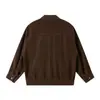 Ropa Vintage Yidao Otoño 2026 Nuevo Estilo Americano Chaqueta de Gamuza con Cuello Solapa para Hombre, Abrigo Casual Trendy Retro Desestructurado