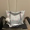 Bolso Cubo Dulce Estampado de Nicho Estilo Coreano 2026 Principios de Primavera Nuevo Moda Tendencia Bolso de Hombro con Cadena para Mujer