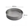 Tamiz de Harina de Acero Inoxidable de Malla 40, Tamiz Redondo Engrosado para Harina de Arroz, Diámetro 9Cm~34Cm, Tamiz de Acero Aimanwu para Hornear para Uso Doméstico