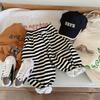 Pantalones Largos para Niños 2026 Bangcheng Otoño Nuevo Estilo Coreano Casual Deportivos para Niños y Niñas Pantalones Harem Rayados F0059