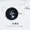 Botones Redondos de Resina, Estilo Versátil para Blusas de Mujer, Camisas de Chifón, Botones de Cuatro Agujeros para Sacos, Puños Decorativos